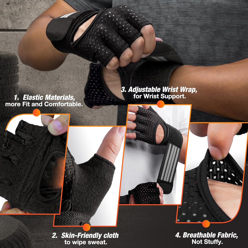 Fitness Gloves with Wrist Supp - đánh giá và giá Crossfit Gear Men