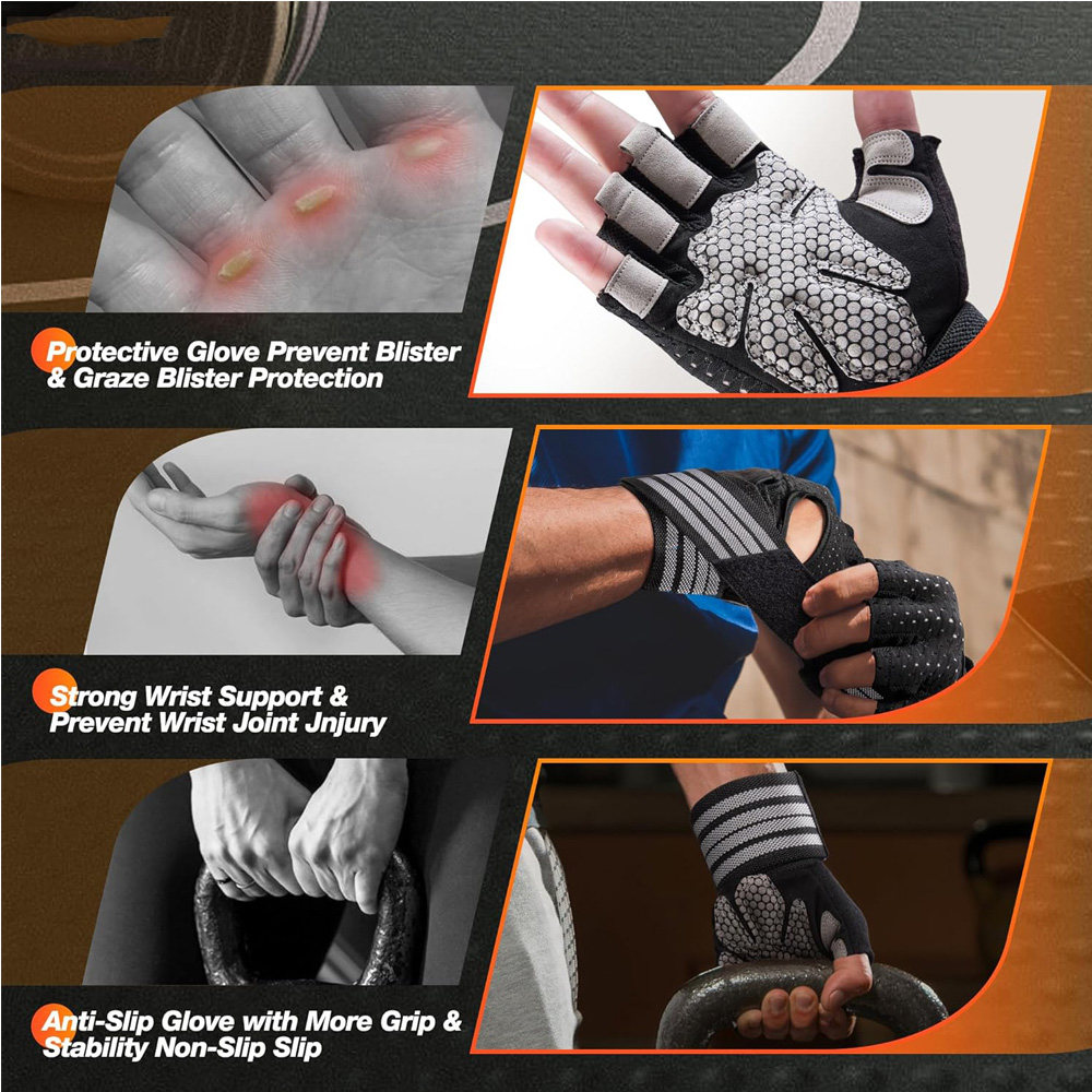 Fitness Gloves with Wrist Supp - đánh giá và giá Crossfit Gear Men