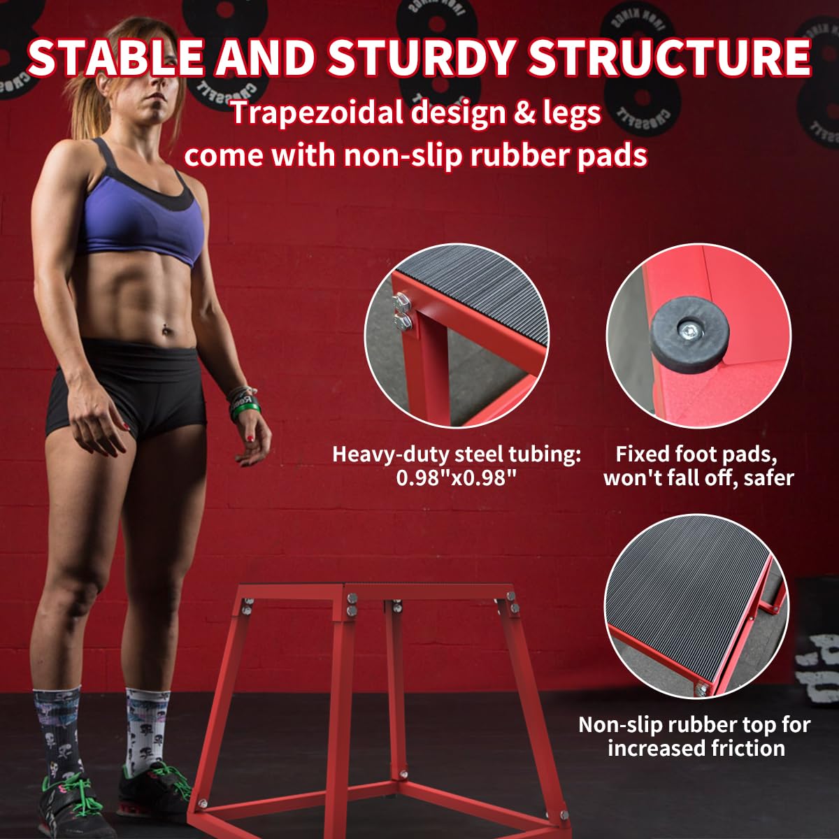Metal Plyometric Jumping Box,  - đánh giá và giá Box Jump Plyo