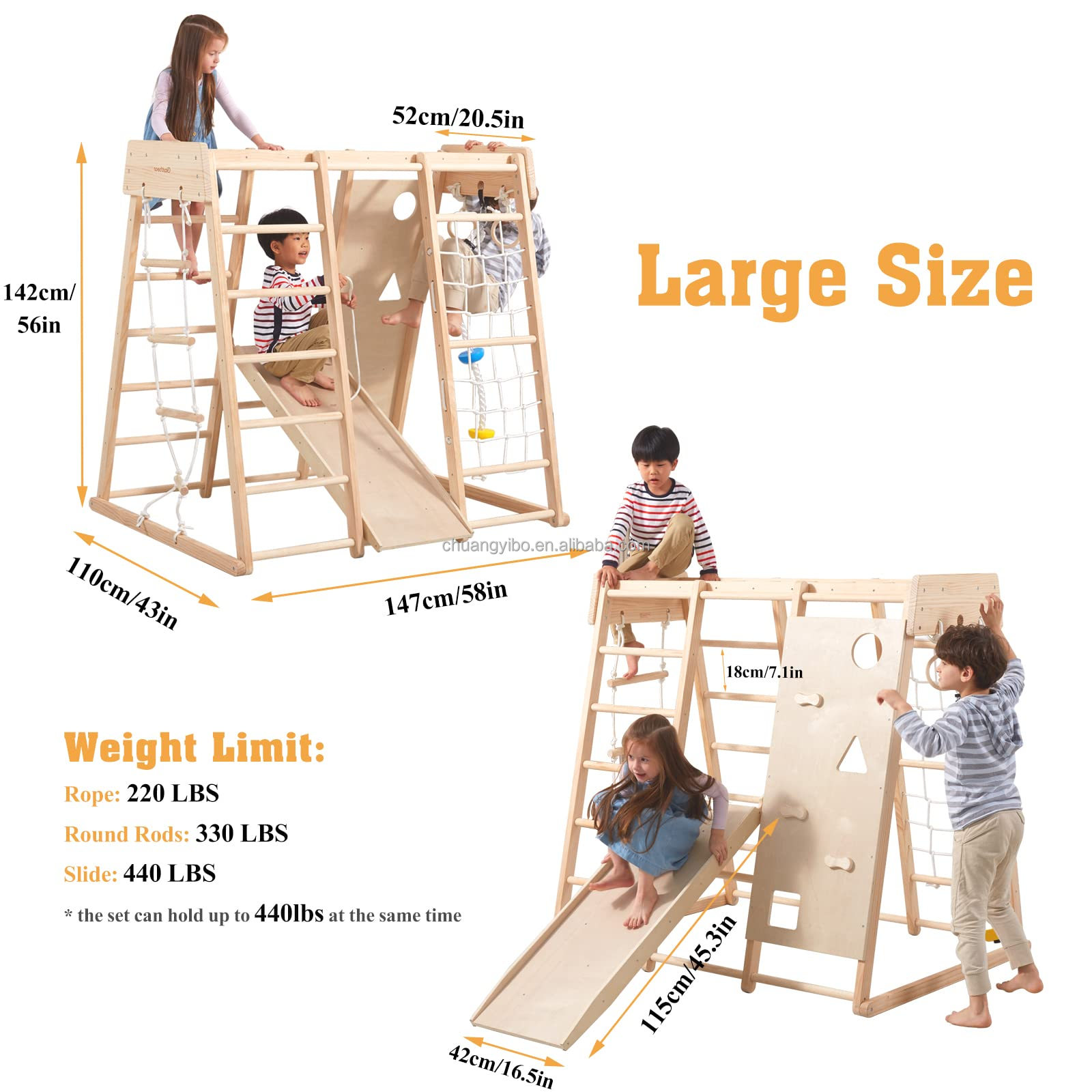 Indoor Playground Jungle Gym T - đánh giá và giá Gymnastic Ring Wood