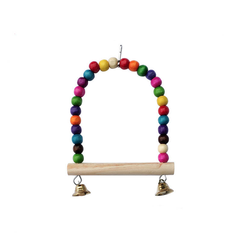 Wooden Bird Toys Small Parrot  - đánh giá và giá Gymnastic Ring Wood